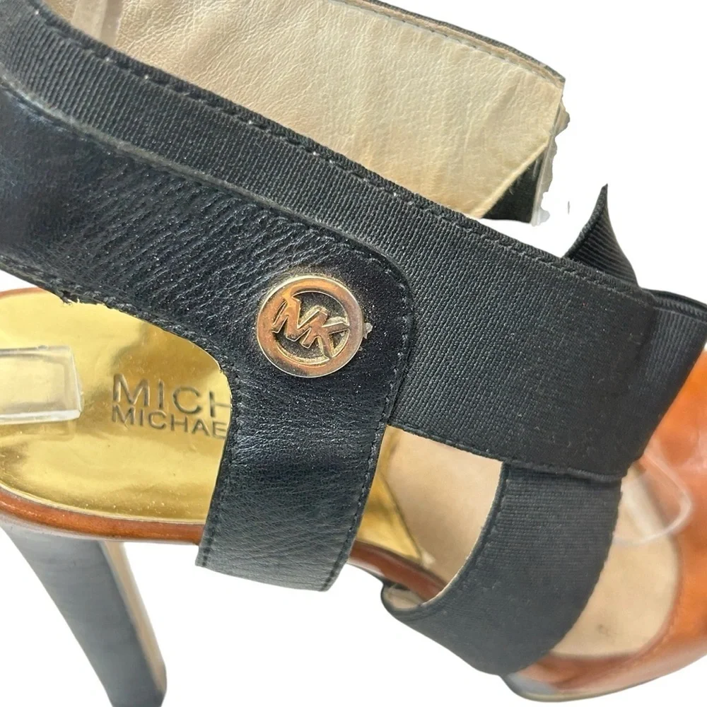 Michael Kors Women's Sexy Black and Brown Heels